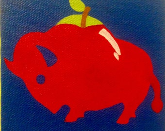 Buffalo Apple Painting