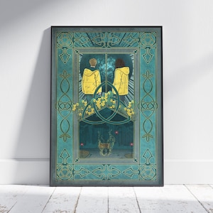 Cartel impreso DARK Art Nouveau Jonas Kahnwald y Martha Neilsen