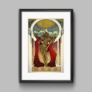 Ruby Rhod Fifth Element Art Nouveau Poster Print
