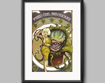 Kleiner Horrorladen Audrey Audrey 2 Venusfliegenfalle Monster Art Nouveau Art Print