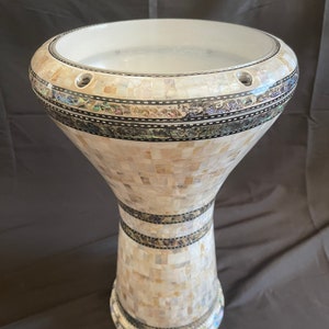 New Generation Doumbek,17" Professional Darbuka, Real MOP made by Bavly Music.