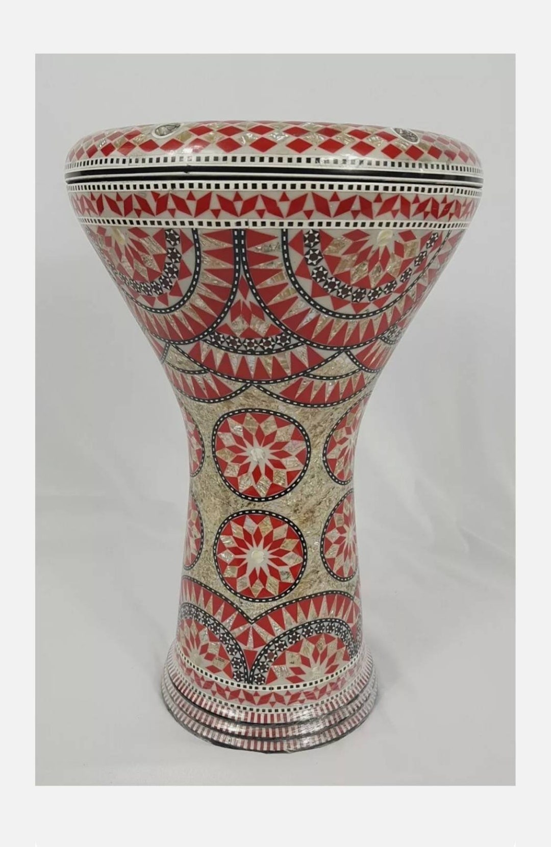 Doumbek Drum,17 Professional Darbuka, Real Mother of Pearl Made by