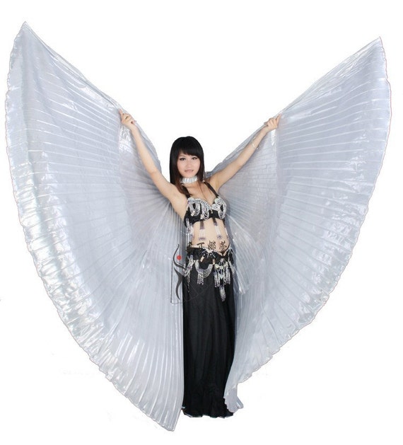 Open or Close Girl Kids Angel Wings Belly Dance Costume Children's Isis Wings 