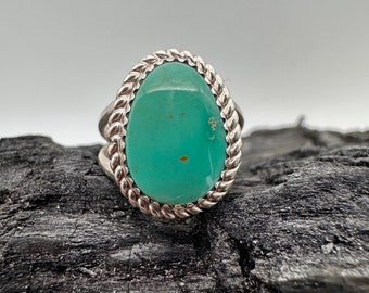 Sterling Silver Royston Turquoise Ring Size 7