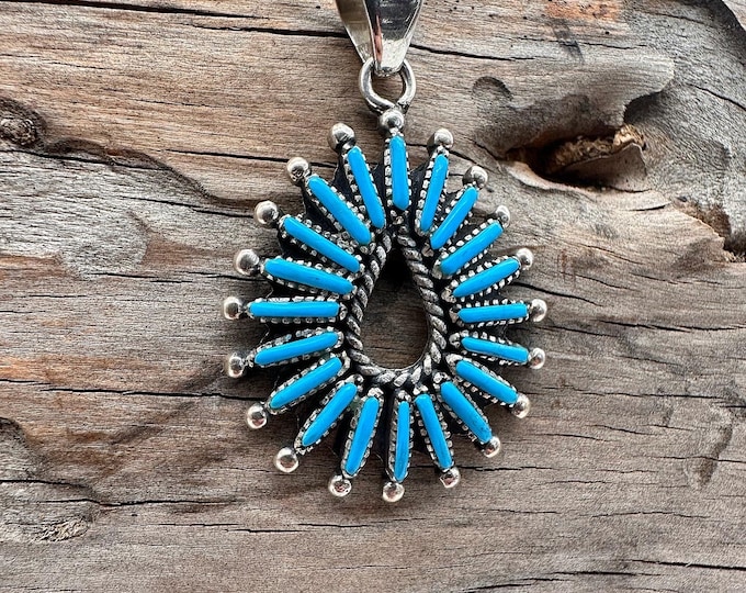 Featured listing image: Sleeping Beauty Turquoise Pendant