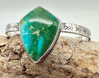 Sterling Silver Royston Turquoise Cuff