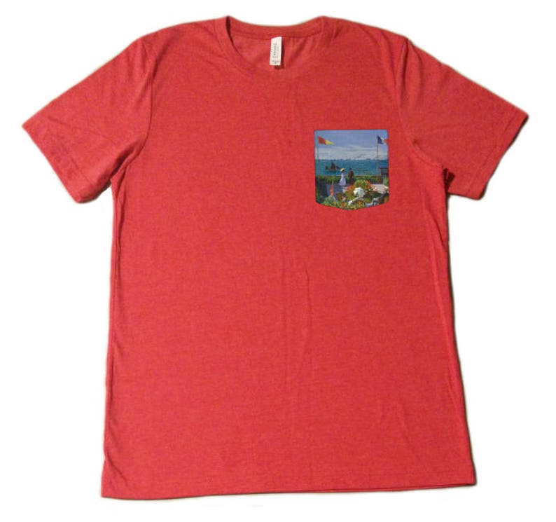 Garden At Sainte Adresse Pocket Shirt Claude Monet Etsy