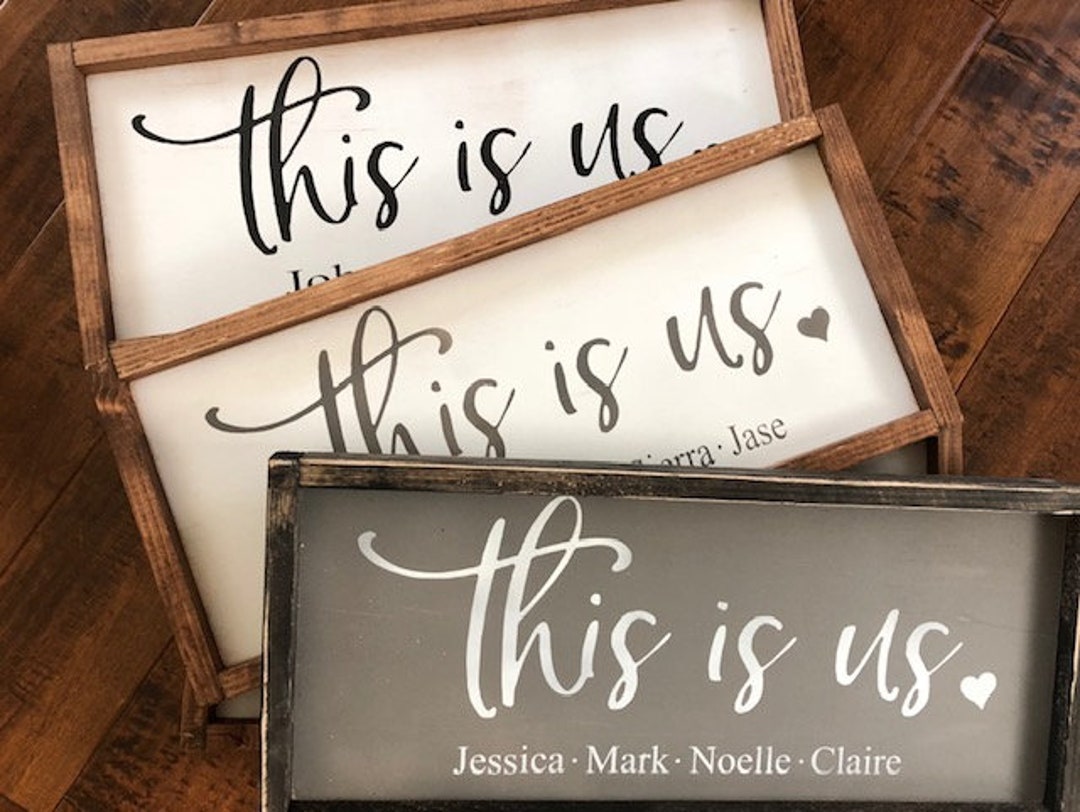 This is Us Sign, Family Sign,housewarming Gift,farmhouse Wall Sign ...
