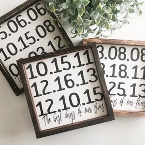 The Best Days of Our Lives Sign,gift for the Family,family Sign,gifts ...