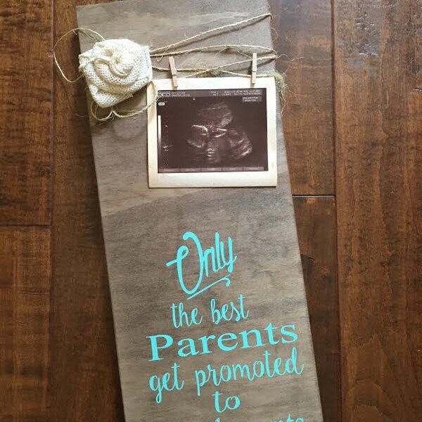 Only The Best Parents Get Promoted to Grandparents- Pregnancy Reveal - New Grandparent Gift-baby announcement-baby reveal