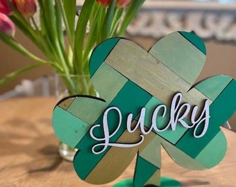 Farmhouse St. Patricks Day signs, sign for St. Patricks Day, counter sign, shelf sign, farmhouse, rustic decor
