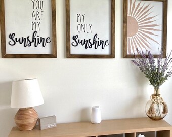 You Are My Sunshine, My Only Sunshine, Nursery Pictures, Children's Room Art,