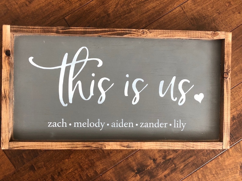 This is Us Sign, Family Sign,housewarming Gift,farmhouse Wall Sign ...