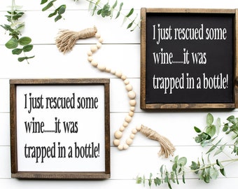 cute wine signs, girlfriend gifts, funny wine signs, alexa signs, farmstyle signs, wine signs, tiered tray signs, wife gift, mom gift