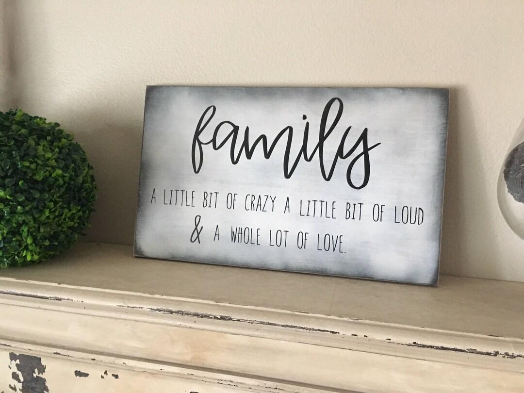 Family a Little Bit of Crazy a Little Bit of Loud & a Whole Lot of Love ...