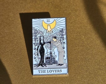 The Lovers Enamel Pin. The Addams Family. Enamel Pin. TV Show pin. Movie Pin. Halloween Gift.