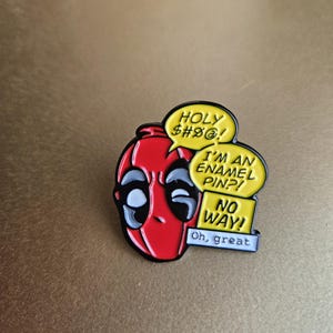 Deadpool Pin. Comic Book Pin. Funny Pin. Backpack Accessories. - Etsy