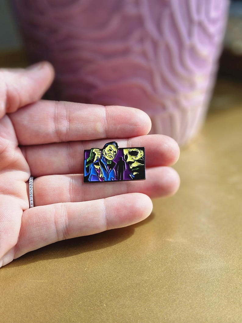 Halloween Pin. Scary Pin. Horror Movie Accessories. Movie Pin. Backpack ...