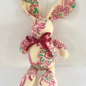 Receiving Blanket Bunny Rabbit Teddy Bear Memory Baby Shower Gift Keepsake image 7