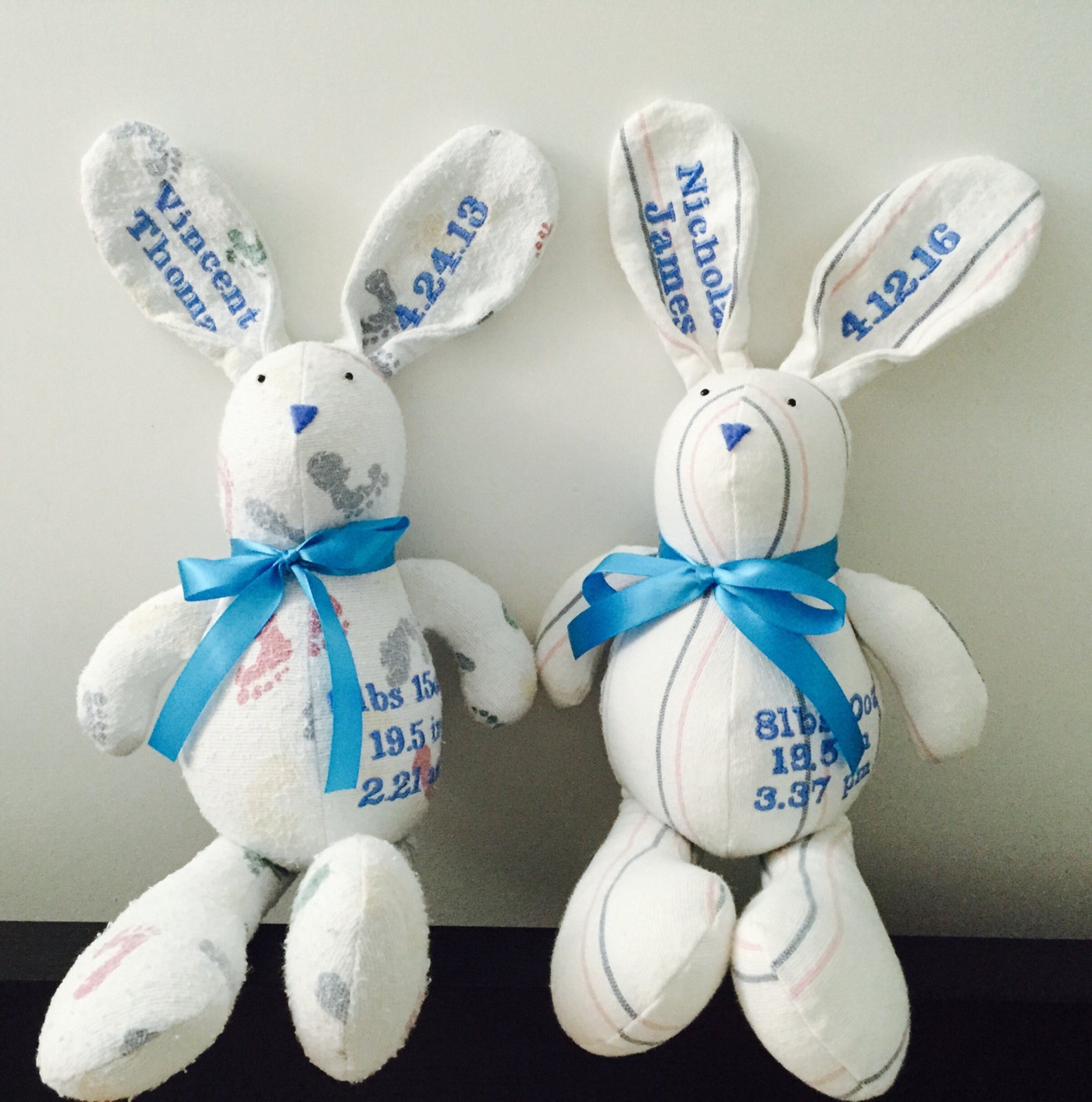 Receiving Blanket Bunny Rabbit Teddy Bear Memory Baby Shower Etsy