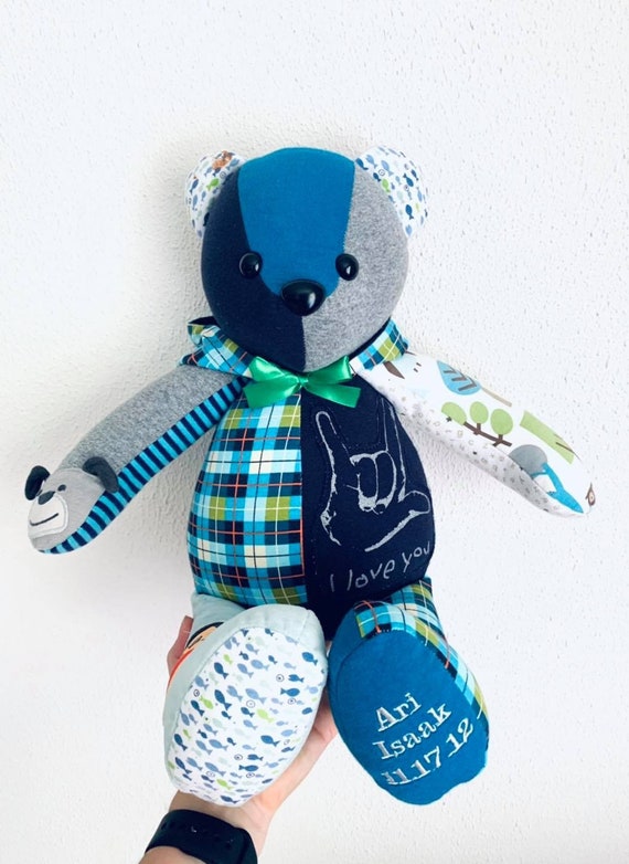 Baby Clothes Memory Bear — PACountryCrafts