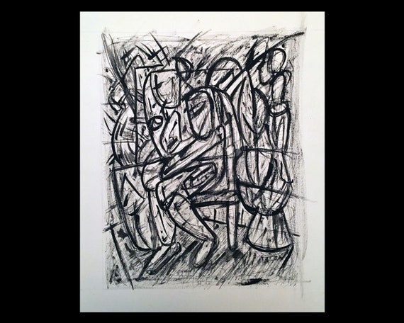 Thinking Aloud Original Pen And Ink With Acrylic Drawing On Watercolor Paper 11 X 14 Inches 2019