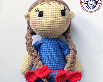 Poupée Lenka Crochet Patron Amigurumi