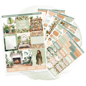 Garden Home // Planner Sticker Kit / Sticker Kit / Foil Full Weekly Sticker Kit for Standard Vertical Planner Stickers