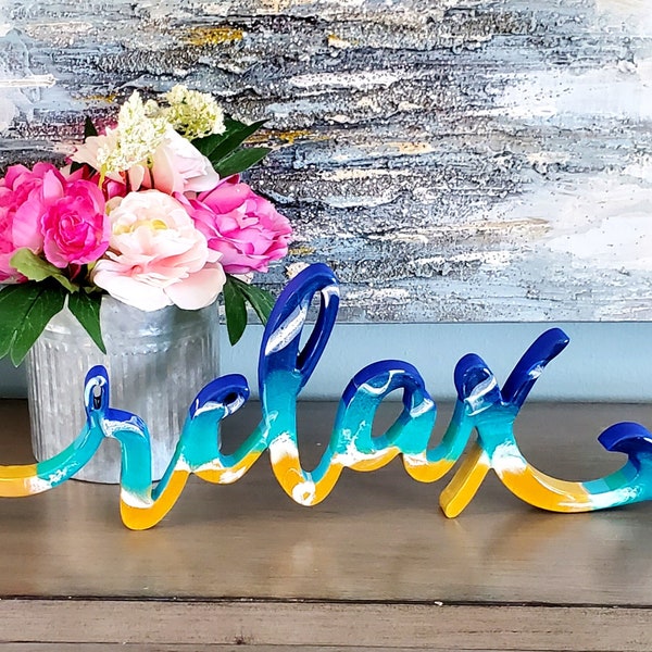 Relax Sign - Etsy