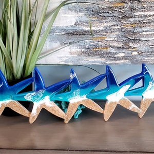 Starfish Beach Art Wall Hanging, Starfish resin beach art, Starfish picture, Starfish, Handmade art, Resin beach art,  Ocean starfish, Art