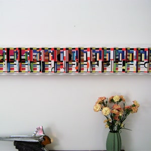 HAS BEEN SOLD            wall sculpture/collage wall art/mixed media/office art/titled World party