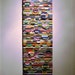 HAS BEEN SOLD      paper wall sculpture/wall collage/striped wall art/ 3D wall art/geometric wall art/titled My space