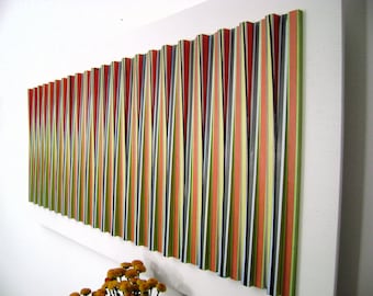 Escultura cinética de pared: Decoración geométrica moderna para oficinas (Oda a Diez)