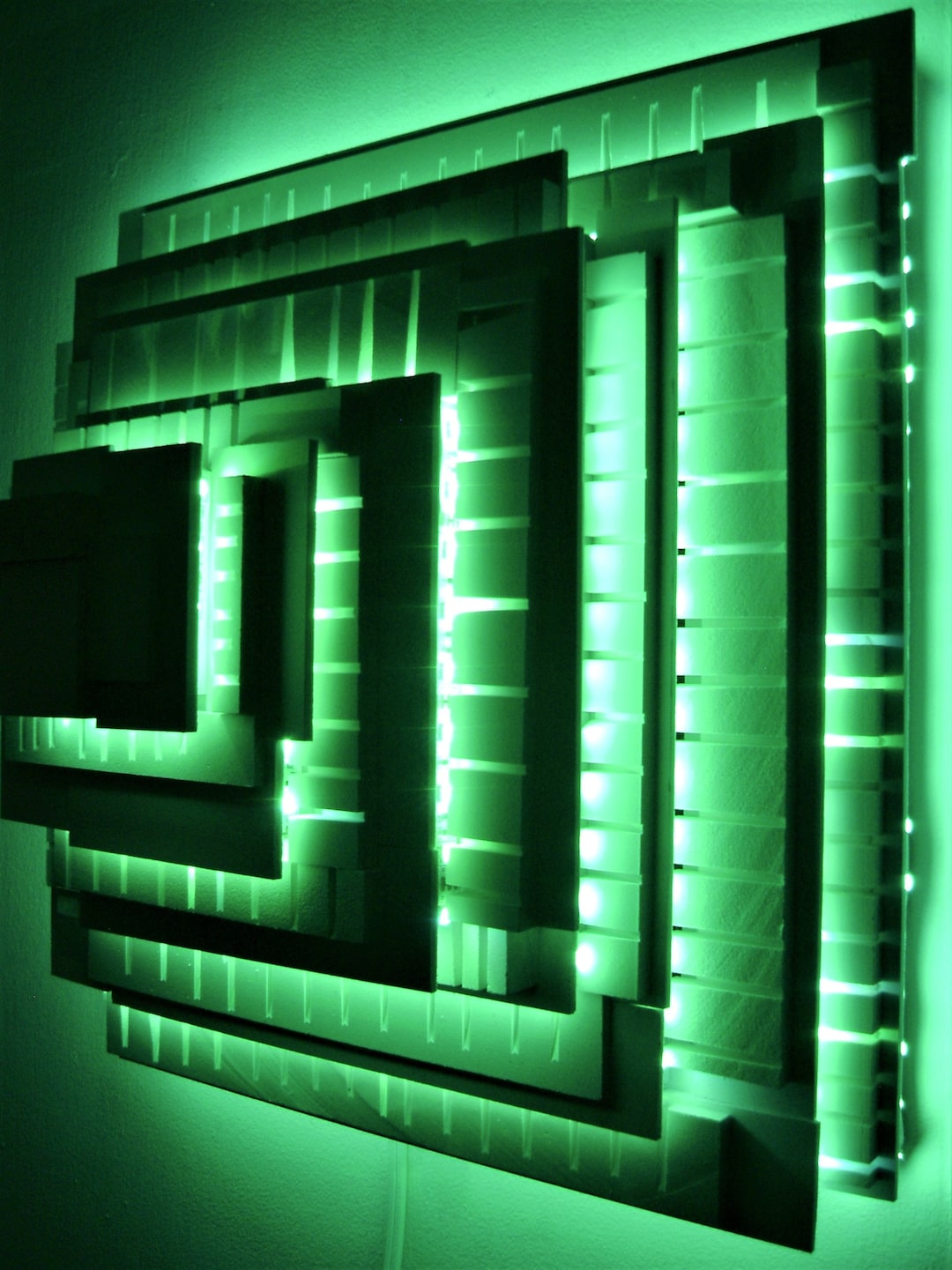 Led Pvc Wall Sculpture/light Sculpture/architectual Wall Etsy