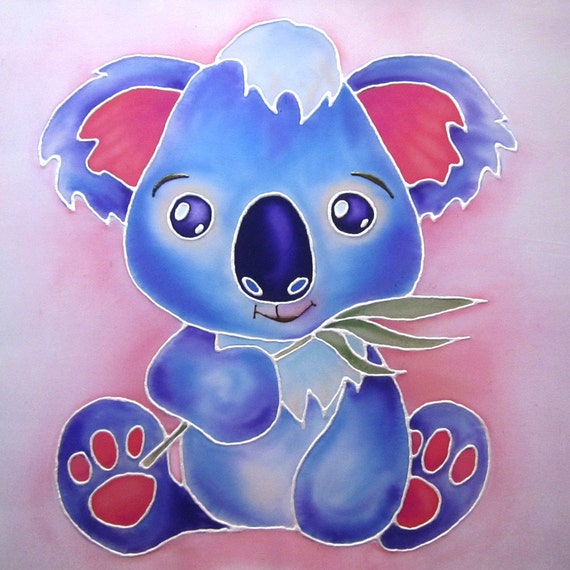 Items similar to Baby Koala Nursery wall art Original Painting on