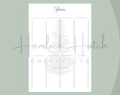 Routines Printable Download - Happy Planner Big - Letter - 8.5x11 - Minimalistic - PDF