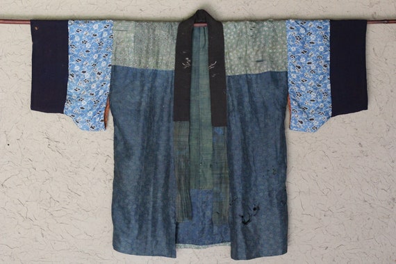 Vintage Japanese reversible silk kimono jacket