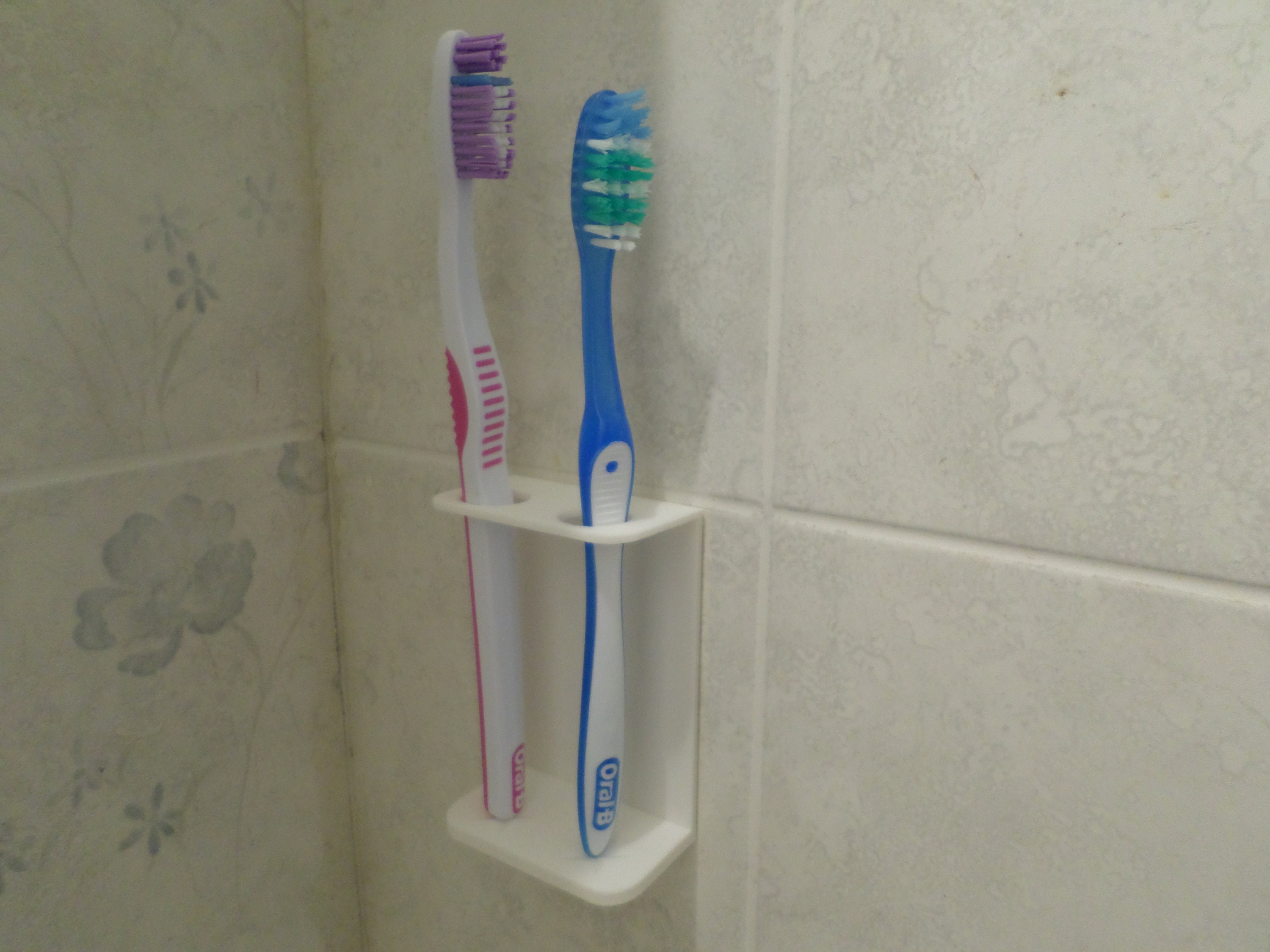 White Wall Mounted Toothbrush Holder Ready to Ship FREE Etsy UK
