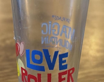 Six Flags Magic Mountain - Vintage Shot Glass Tall Shooter Love Roller Coasters