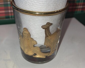 Vaso de chupito peruano Marmil Artesanas Oro Gold : Vicuña- Perú