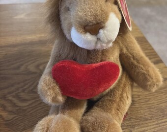 2001 RUSS for Target Corporation Plush Valentine LION LNWT 6" Seated Valentine's Day <3