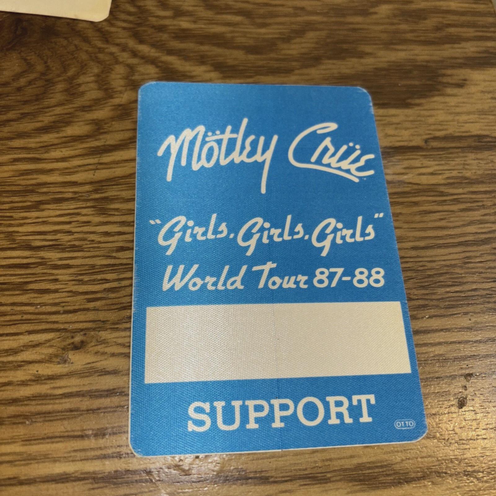 Vintage Motley Crue Backstage Pass - Etsy