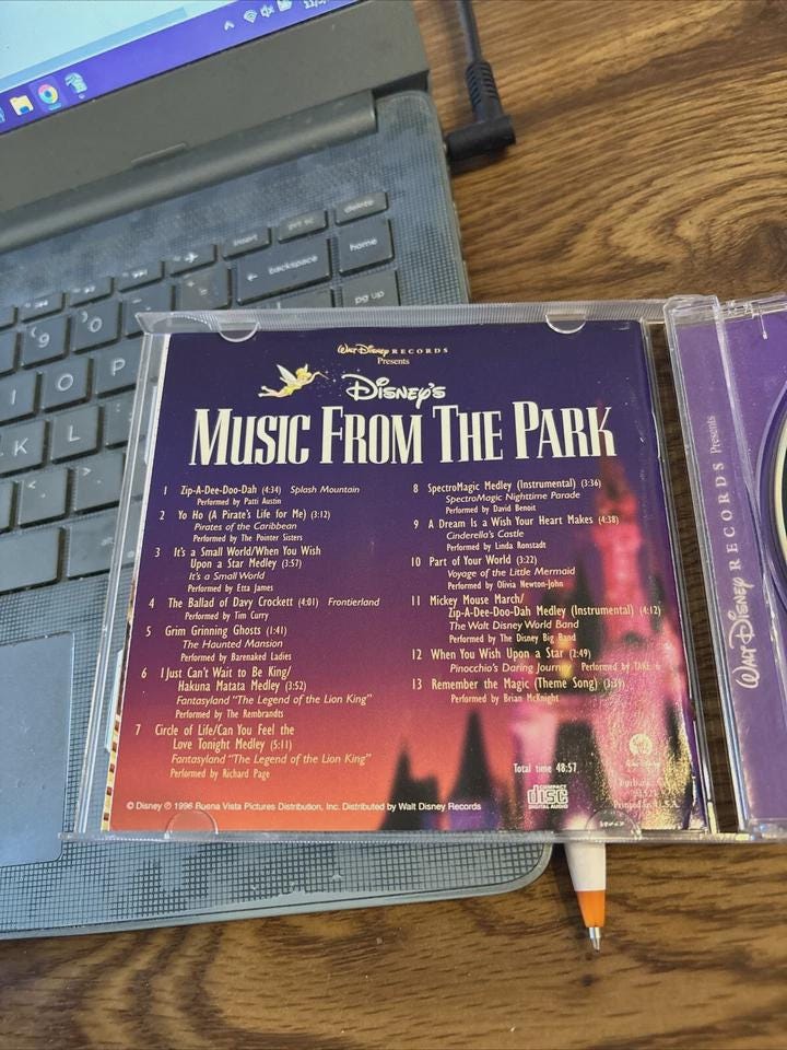 Disney's Music From the Park CD, Various Artists 1996 - Etsy