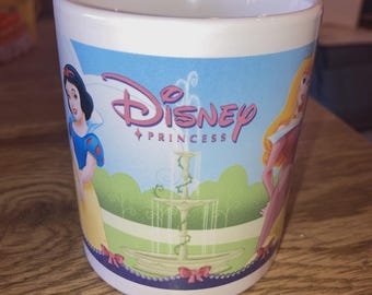 Disney Princess Coffee Cup Mug, Houston Harvest 3985FY07 3-3/4" T
