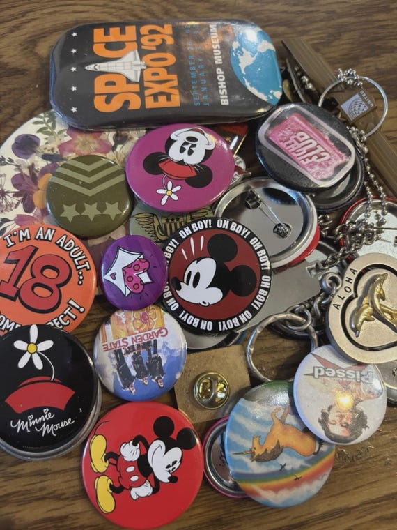 SMALLS by the POUND Pins Buttons Patches Magnets … - image 2