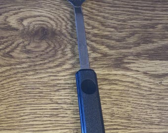Vintage EKCO USA Stainless Serving Spoon w/ plastic Handle, 12"