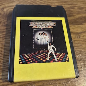 Originele soundtrack van de film Saturday Night Fever, 8-sporen cassette, RSO 1977 ST-2-4001