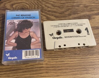 Pat Benatar Crimes of Passion Cassette 1980 Chrysalis