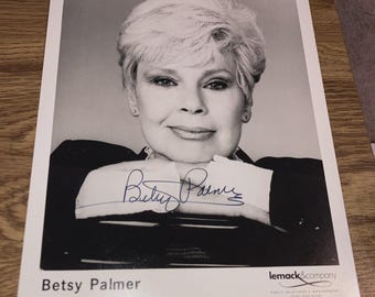 Fotografía firmada de Betsy Palmer, 8x10, Lemack & Co, década de 1970, Sra. Vorhees, Viernes 13 y...