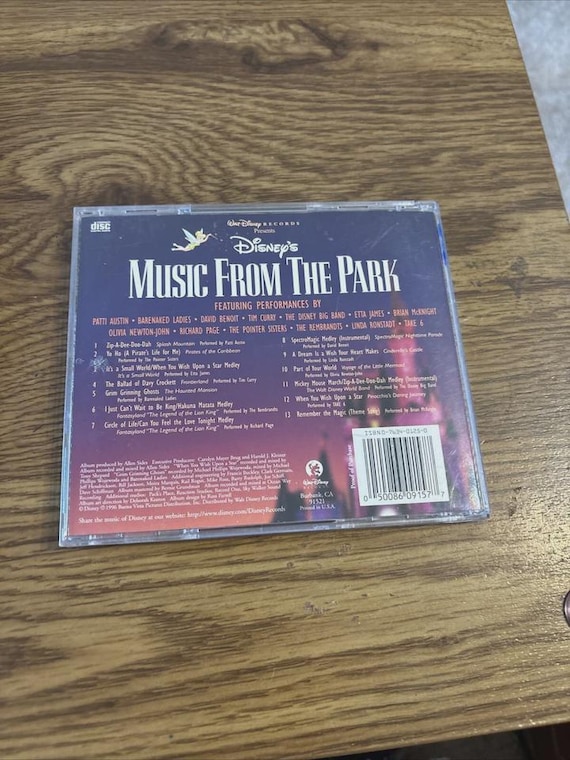 Disney's Music From the Park CD, Various Artists 1996 - Etsy